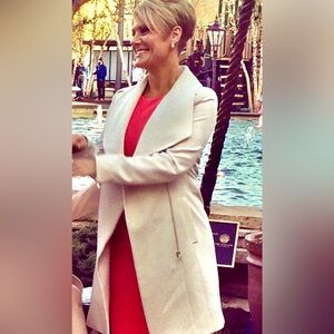 H&M taupe dress jacket